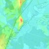 Mapa topográfico Pontailler-sur-Saône, altitude, relevo