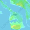Mapa topográfico Rangiwaea Island, altitude, relevo
