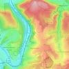 Mapa topográfico Aiglemont, altitude, relevo