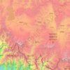 Mapa topográfico གཉའ་ལམ་རྫོང་ / 聂拉木县 / Nyalam, altitude, relevo