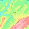 Mapa topográfico 里仁镇, altitude, relevo