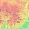 Mapa topográfico Mahalangur Himal, altitude, relevo