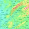 Mapa topográfico 浏阳市, altitude, relevo