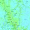 Mapa topográfico Dighalia, altitude, relevo