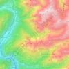 Mapa topográfico Saviore dell'Adamello, altitude, relevo