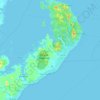 Mapa topográfico Mar Grande, altitude, relevo