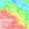 Mapa topográfico Dolomieu, altitude, relevo