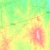 Mapa topográfico General Bravo, altitude, relevo