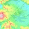 Mapa topográfico Municipio de Caviahue - Copahue, altitude, relevo