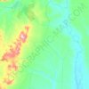 Mapa topográfico Curvelândia, altitude, relevo