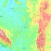 Mapa topográfico Pindaí, altitude, relevo