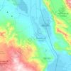 Mapa topográfico Zacoalco de Torres, altitude, relevo