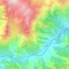 Mapa topográfico Canavaggia, altitude, relevo