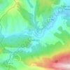 Mapa topográfico Salérans, altitude, relevo