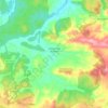 Mapa topográfico Cabezón de la Sierra, altitude, relevo