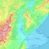 Mapa topográfico Baix Ebre, altitude, relevo