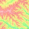 Mapa topográfico Jateí, altitude, relevo