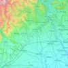 Mapa topográfico Vercelli, altitude, relevo