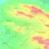 Mapa topográfico Samarcanda, altitude, relevo