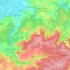 Mapa topográfico Saint-Gobain, altitude, relevo