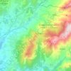 Mapa topográfico Cuttoli-Corticchiato, altitude, relevo
