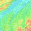 Mapa topográfico La Broye, altitude, relevo