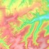 Mapa topográfico Beine, altitude, relevo