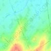 Mapa topográfico Zermezeele, altitude, relevo