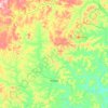 Mapa topográfico Araçás, altitude, relevo