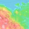 Mapa topográfico Queensport, altitude, relevo