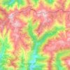 Mapa topográfico Lladorre, altitude, relevo
