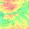 Mapa topográfico Sepúlveda, altitude, relevo