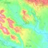 Mapa topográfico Montescaglioso, altitude, relevo