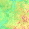 Mapa topográfico Kondoma River, altitude, relevo