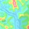 Mapa topográfico Barbosa Lage, altitude, relevo
