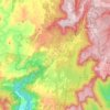 Mapa topográfico Megalong Valley, altitude, relevo