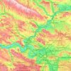 Mapa topográfico Val-d'Oise, altitude, relevo