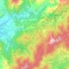 Mapa topográfico Cauro, altitude, relevo