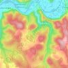 Mapa topográfico Cénevières, altitude, relevo