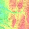 Mapa topográfico Saint-Maurice-sur-Aveyron, altitude, relevo