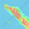 Mapa topográfico Aceh, altitude, relevo
