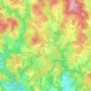 Mapa topográfico Lignareix, altitude, relevo