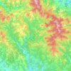 Mapa topográfico Gaiole in Chianti, altitude, relevo