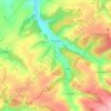 Mapa topográfico Étourvy, altitude, relevo