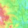 Mapa topográfico Les Bessons, altitude, relevo