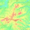 Mapa topográfico Pedras de Fogo, altitude, relevo