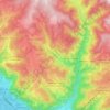 Mapa topográfico Jenesien - San Genesio Atesino, altitude, relevo