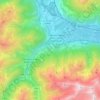 Mapa topográfico Prato allo Stelvio, altitude, relevo