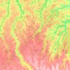 Mapa topográfico Nova Ubiratã, altitude, relevo
