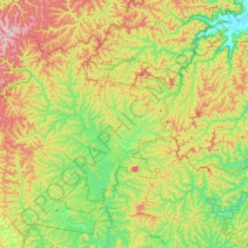 Mapa topográfico Howes Valley, altitude, relevo
